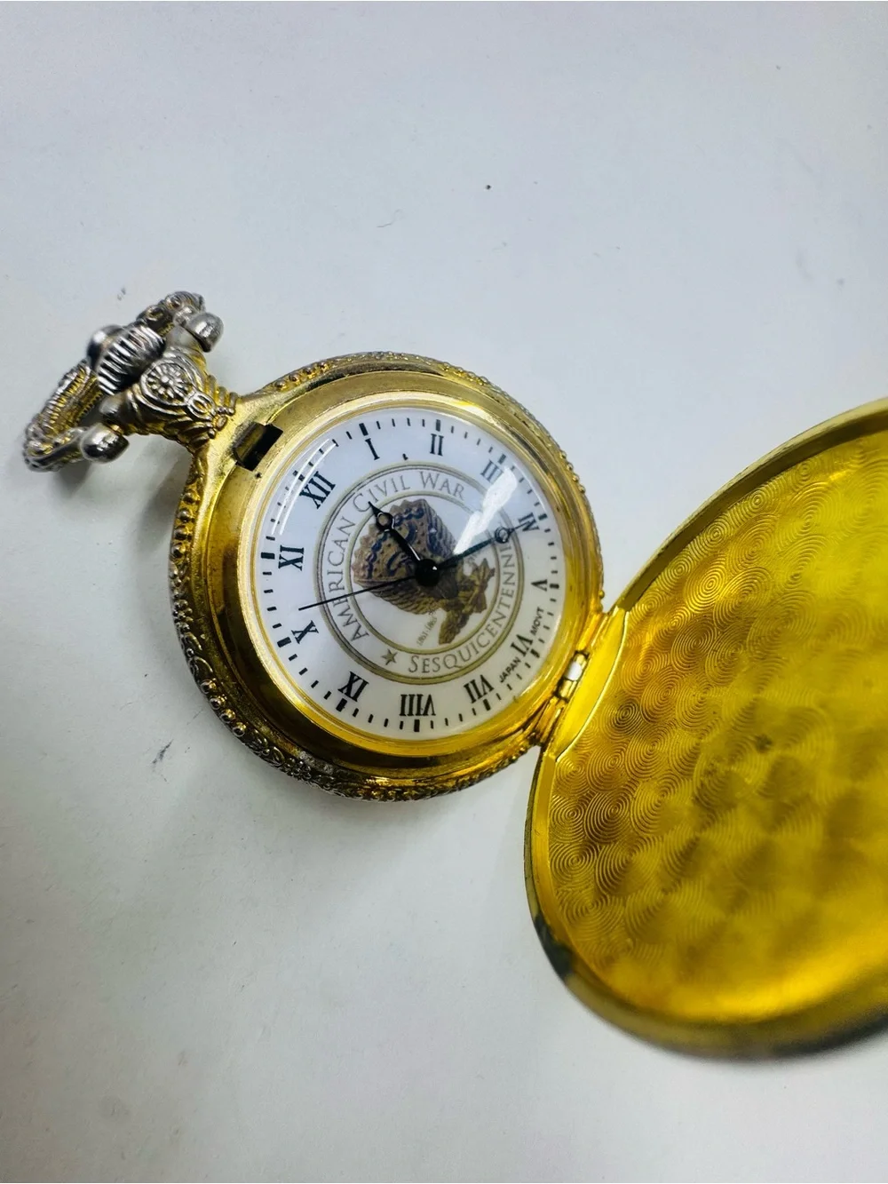 Vintage Gold Japan Movement Pocket Watch American Civil War 150 years
